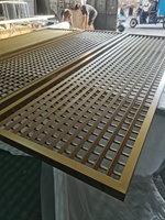 Panneau de mur rideau moderne en aluminium à persiennes, finition anodisée, écologique, séparateur d'espace d'entrée, 70 pouces et plus