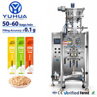 Machine d'emballage multifonctionnelle YH pour bâtonnets de friandises pour chats, machine de remplissage et d'emballage de liquides et de pâtes pour aliments secs et humides pour animaux de compagnie
