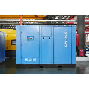 <span class=keywords><strong>Compresseur</strong></span> d'air à vis Bestrand certifié CE BTD132, puissance 132 kW, vente directe usine pour usage industriel, moteur 220V/380V, PLC - Product Image 1