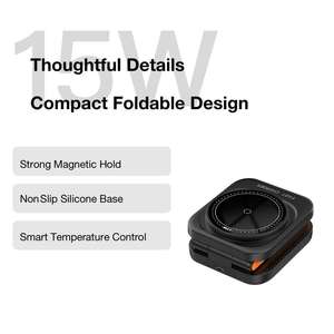 Nueva Estación de Carga Inalámbrica 3 en 1, Cargador Inalámbrico Magnético Plegable y Portátil para iPhone, AirPods y Apple Watch - Product Image 5