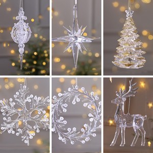 Adornos Navideños de Exterior Hechos a Mano de Alta Calidad, Impermeables, Colgante de Cristal con Forma de Árbol de Navidad Acrílico, Elegante Árbol Tridimensional - Product Image 2