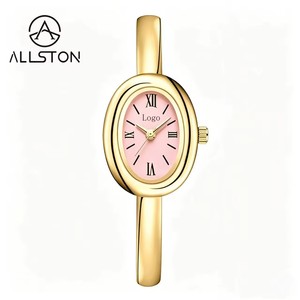Montre Femme 2026 Virtue Simple et Tendance, Étanche, Boîtier en Alliage Doré, Petit Cadran Ovale, Chiffres Romains - Product Image 3