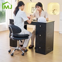 Table de manucure et de maquillage pour salon, mobilier de technicien, bureau à ongles avec collecteur de poussière