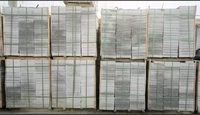 Pavés de bordure de route en granit blanc naturel, finition flammée, design moderne, tailles sur mesure, durables, écologiques, modèle G682