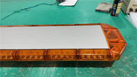 Barra de luz de advertencia de perfil bajo, luces estroboscópicas ámbar led de emergencia para vehículos de seguridad, 47 pulgadas, 12V, 24V de CC