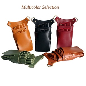 Salon Holster Leather Barber Hairdressing Holsters Scissors Comb Waist Bag Scissor Pouch Hairstyle Holster for Salon - Product Image 6