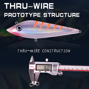 Leurre de pêche VIB 113g 180mm en ABS, leurre vibrant pour <span class=keywords><strong>la</strong></span> pêche en eau salée, pêche en bord de mer, longue portée, appât dur avec hameçons, leurre de pêche dur - Product Image 2