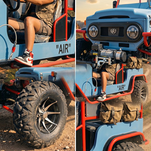 Mini Jeep Classique Personnalisable Essence/Électrique – Apparence Modulable – Véhicule Tout-Terrain – Karting <span class=keywords><strong>pour</strong></span> Adultes - Product Image 3