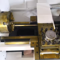 Pequeña máquina de torno CNC de metal CK0640 Cama plana Horizontal automática con sistema de control GSK de un solo husillo Motor de 220V