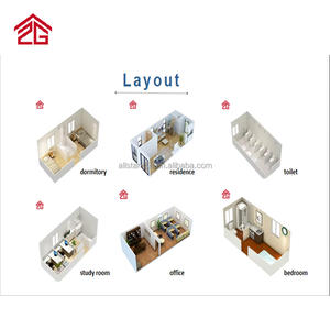 מוכן - חצי מוכן למכירה ישירה, בית מכולה מודולרי להרכבה עצמית, מסגרת מגולוונת, מחיר נמוך, התקנה מהירה וקלילה, לבית חיצוני. - Product Image 5