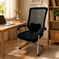 Chaises en maille confortables en forme de nœud, chaises d'apprentissage sédentaires pour la maison, chaises de bureau pour ordinateur avec protection du dos