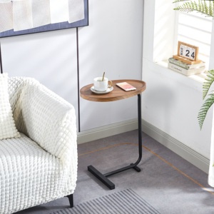 Hot Sale C-Shaped Side Tea <strong>Table</strong> Oval Mini Mobile <strong>Small</strong> <strong>Table</strong> Bedroom Living Room Apartment - Product Image 2