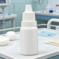 Flacon compte-gouttes personnalisé avec logo, vente en gros, 15 ml, flacon vide en plastique pour emballage de solutions liquides
