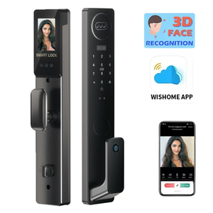 3D Nhận dạng khuôn mặt thông minh khóa cửa tự động sinh trắc học RFID <span class=keywords><strong>IC</strong></span> thẻ Wifi ứng dụng an ninh máy ảnh vân tay ổ khóa kỹ thuật số - Product Image 1