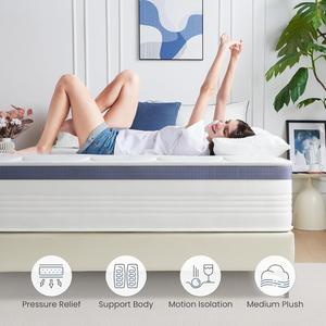 33 см высокая Толстая Удобная кровать супер King Size Twin Xl Queen Size Гибридный матрас - Product Image 6