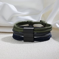 Bracelet en nylon tressé plaqué or PVD 18 carats étanche, gravure personnalisée, acier inoxydable, réglable, bijou d'amitié tendance