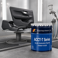 Système de peinture liquide ACCT-T à alimentation directe, finition mate noire 2K pour la rénovation des garnitures de tableau de bord et de portières automobiles