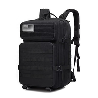 Sac à dos tactique personnalisé RAYLON en gros, 45L, avec fermeture éclair Molle, imperméable, en Oxford, souple, pour la randonnée et la chasse en extérieur