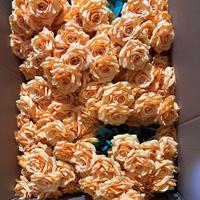 Bouquet de 9 roses artificielles, roses diamant, bouquet de roses angulaires, roses artificielles pour mariage