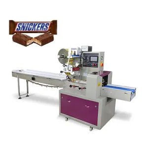 Hot Sale Flow Bag Machine Granola Bar Packaging Machine For Cereal Bar With Pouch Packer