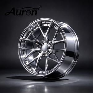 Jante en alliage d'aluminium Auron 5.5x17 polie, multi-rayons, deux pièces, moulée, pour la mise à niveau et la rénovation de voitures particulières, vente en gros, jante BMW - Product Image 1