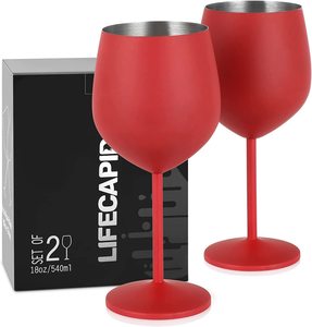 Factory <strong>Wholesale</strong> 6oz Insulated Wine Glass Tumbler 18oz 500ml <strong>Champagne</strong> Tumbler Cups Stainless Steel <strong>Flute</strong> Tumbler With Lids - Product Image 3