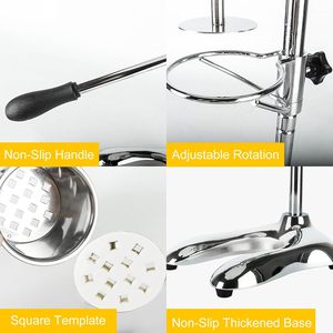 Nueva Máquina Manual para Hacer Papas Fritas, Opciones para Frutas y Papas, Acero Inoxidable de 30 cm, Extrusora de 12 Orificios, Fácil de Operar, Uso en Panadería, 10.6 Libras - Product Image 5