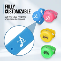 15 Farben LED-Armband mit Fernbedienung, wasserdicht, individuelles Logo, für Fan-Meetings, Partys, Geburtstage, Nachtlauf, Fußball-Events