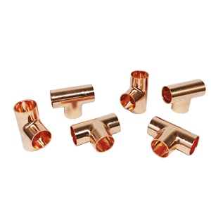 שווה טי סוף להאכיל Copperfit סיני מפעל אינסטלציה אספקת Wrot אדום נחושת אבזרי צנרת