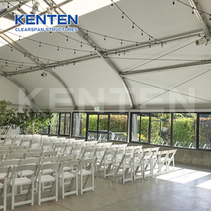 Tente chapiteau en aluminium pour l'extérieur, de grande taille, incurvée, en forme de pêche, pour événements, 15m x 40m - Product Image 2