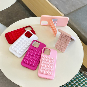 Coque de Téléphone en Silicone à Ventouse pour <span class=keywords><strong>iPhone</strong></span> avec Support Intégré, Support de Téléphone Mobile Coloré en Silicone, Accessoires de Support de Téléphone - Product Image 3