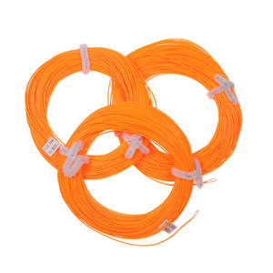 Fil de pêche à la mouche flottant en nylon WF, ligne principale flottante de couleur orange, 85 pieds avec 1 boucle apparente - Product Image 2