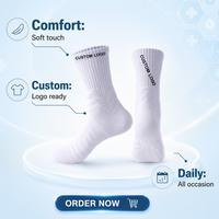 Chaussettes blanches personnalisées en coton respirant avec impression de lettres, logo brodé universel pour hommes, chaussettes de sport décontractées à compression pour la course à pied