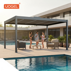Pérgola bioclimática UOGEL C7, la opción preferida para la sombreado exterior de villas. - Product Image 1