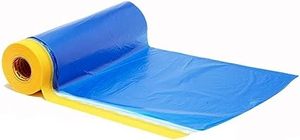 <span class=keywords><strong>Film</strong></span> de masquage pré-adhésif pour peinture, bâche plastique bleue avec ruban adhésif automobile et bâche de protection pour couvrir voitures et murs - Product Image 6