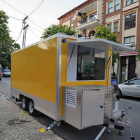 Remorque de cuisine complète en acier inoxydable de 13 pieds personnalisable pour les collations, la restauration rapide, les tacos et les hot-dogs, le barbecue et la vente au détail d'aliments