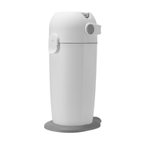 Poubelle en plastique PP anti-odeur de 49 L, bac de rangement pour la cuisine, grand seau pour les déchets humides et la litière pour chat