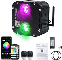 Kit d'éclairage à fibres optiques JINXIN 50W amélioré, version à couleurs de lumière différentes, 24V, double tête Starlight
