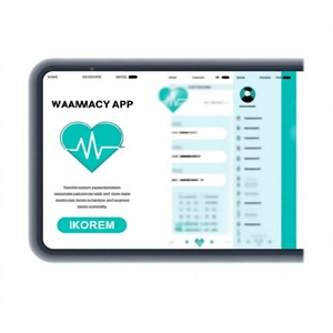 Aplicación de entrega de farmacéuticos para pedir medicamentos, subir recetas, pagos seguros, seguimiento en vivo y entrega a domicilio. - Product Image 1