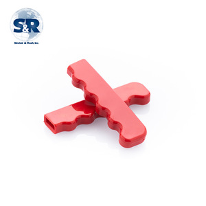 Plastic Handle <b>Injection</b> Molded <b>Valve</b> Sleeve Rubber Flat Rectangular Industrial Machinery Use - Product Image 3