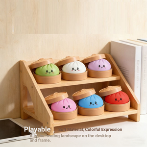 Hot Selling Custom Soft TPR Dumpling Baozi Shaped Squishy Custom Mochi Squishy Sensory <b>Fidget</b> Toys - Product Image 6