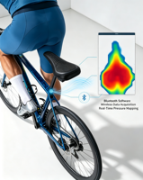 Sensor de Presión para Sillín de Bicicleta FSR de Tela Flexible, 120Hz, Mapeo de Presión en Tiempo Real, USB-C, BT5.0, para I+D de Equipamiento de Ciclismo