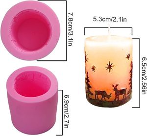 <b>Winter</b> Wonderland Decor: Festive Christmas Molds for Unforgettable Home Presents Silicone <b>Candle</b> Mold - Product Image 3