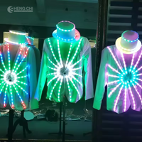 Costume de robot LED RGB lumineux pour danseur, tenue intégrale pour artiste masculin, ambiance de bar, boîte de nuit, performance scénique