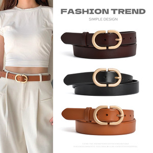 Nouvelle ceinture classique pour femme, ceinture de manteau tendance, ceinture simple en similicuir décorative pour femme - Product Image 6
