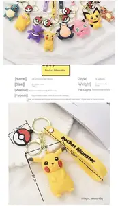 Großhandel Japan Animekarteon 3d Pvc Schlüsselanhänger Auto Schlüsselanhänger Tasche Pikachu Puppe Pndant Schlüsselanhänger Großhandel