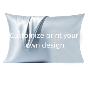 Fodera <span class=keywords><strong>per</strong></span> cuscino in raso stampata personalizzata SOLPOP con cerniera nascosta, misura standard, <span class=keywords><strong>per</strong></span> hotel e casa, morbida e rinfrescante - Product Image 2