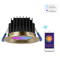 Tuya Wifi Zigbee Pir 110V-240V Luz Luminosidad Led Downlight RGB Blanco cálido Blanco frío Luz blanca Downlight inteligente Comercial