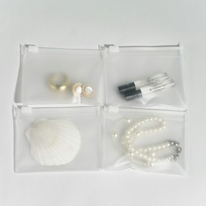 Sacs cadeaux transparents en PVC avec fermeture éclair pour bijoux, pochettes personnalisées avec logo pour colliers, bracelets, sous-vêtements et envois postaux - Product Image 2