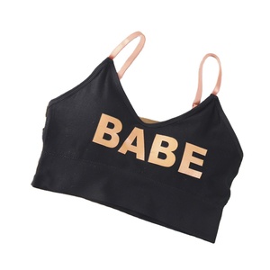 Colete de carta de bebê, bonito, envoltório, peito acolchoado, anel não aço, para estudantes, meninas, tubo, top - Product Image 3